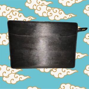 Louis Vuitton Clutch Black Epi